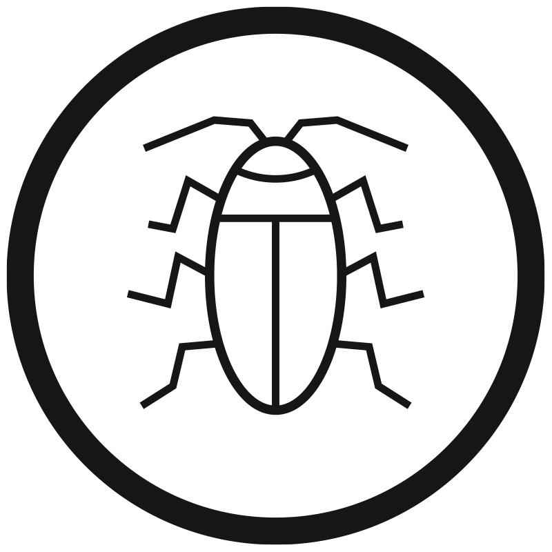 cockroach circle icon
